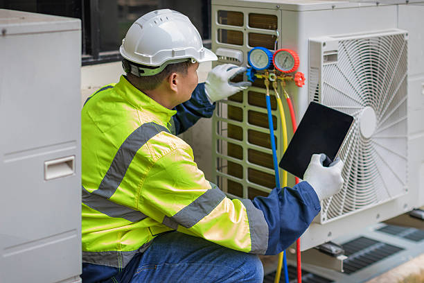 Professional Heat Pump Repair technician working in Greenwood, TX